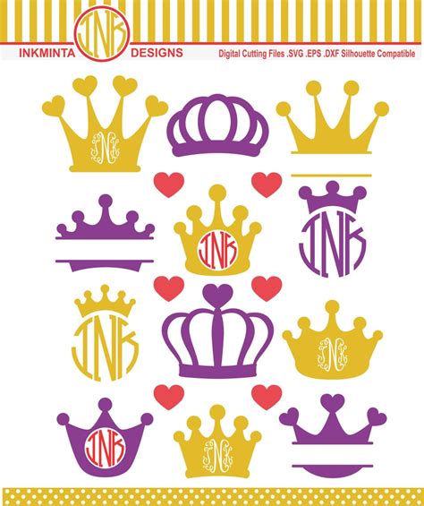 Download 324+ crown monogram svg free for Cricut Machine